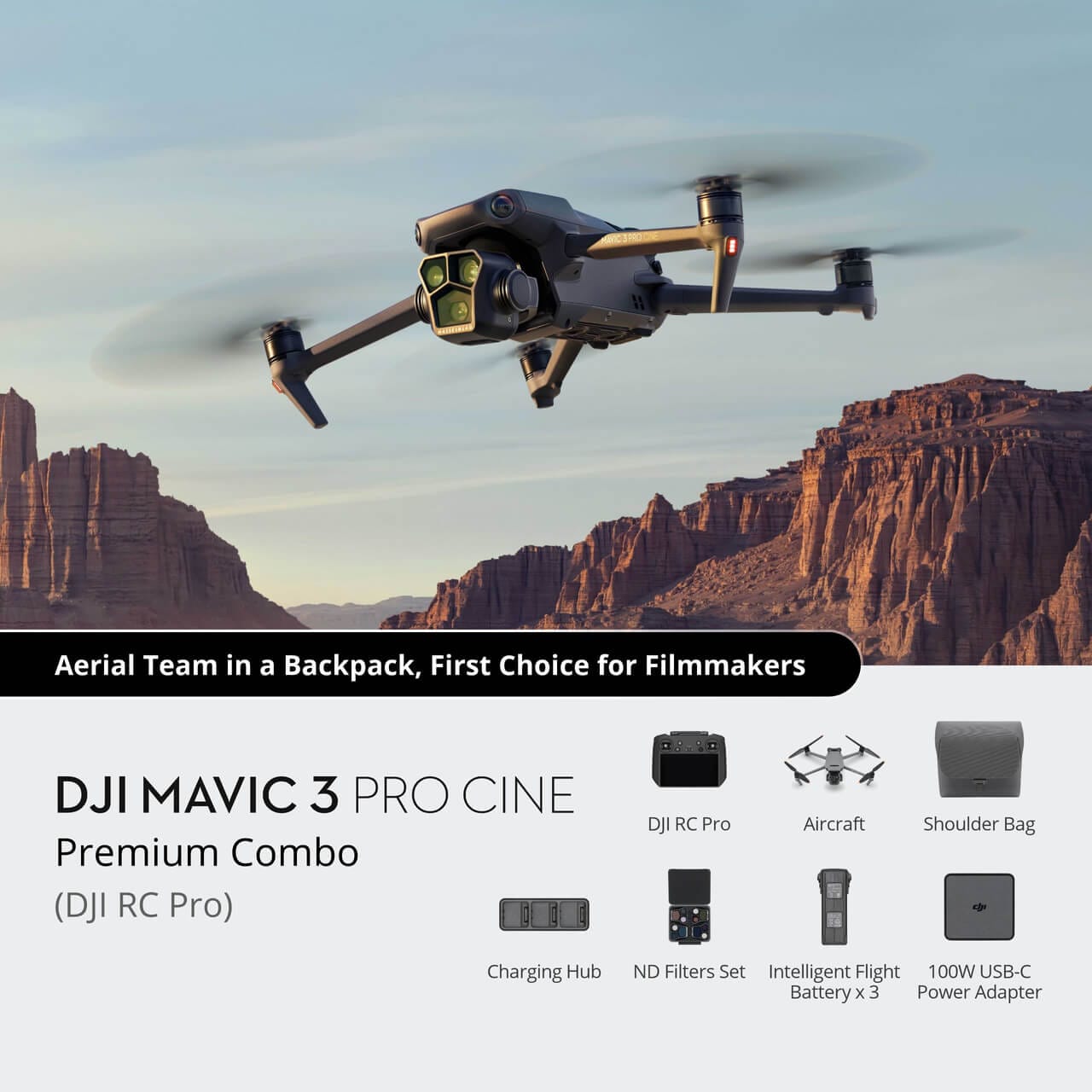 Telecomando DJI RC Con Schermo Integrato - Originale Per DJI Air 2S, Mini 3 Pro, Mavic 3