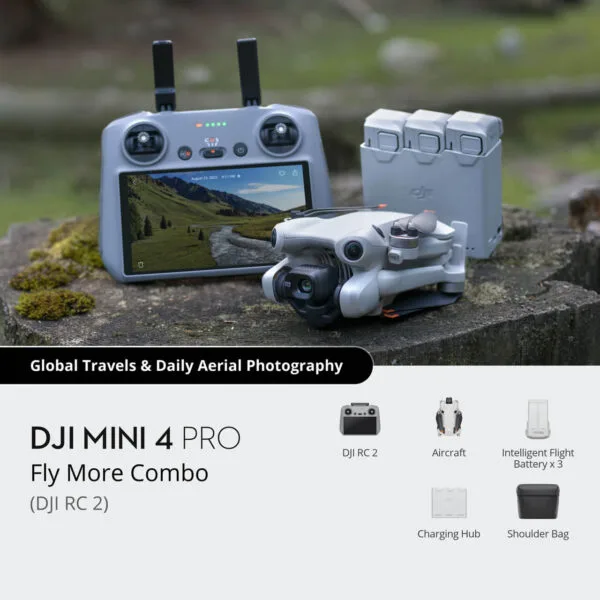 DJI Mini 4 Pro With Plus Fly More Combo Kit - RC 2